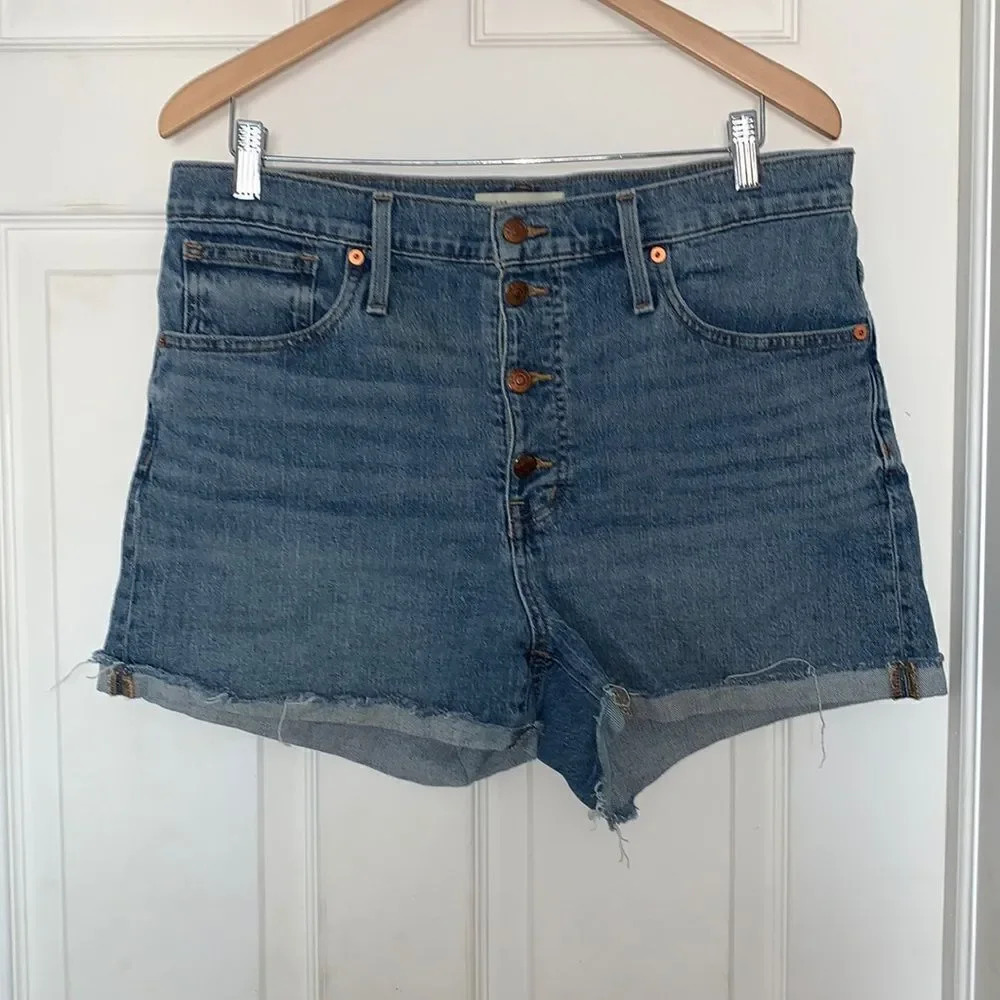Madewell High Rise Blue Denim Shorts Size 31